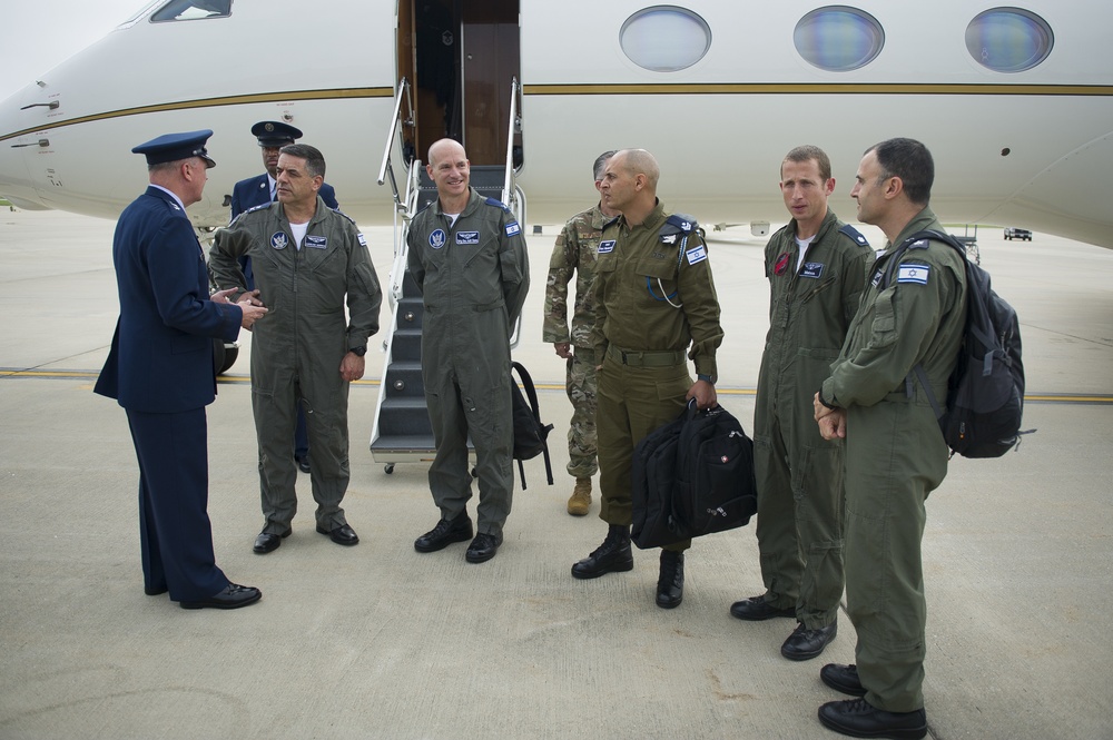 Israeli Air Force commander arrives at Joint Base Andrews