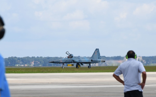 Fleet Readiness Center Southeast welcomes first F-5N Tiger II on Sept. 11