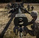 Soldiers set up M777 howitzer
