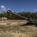 Soldiers set up M777 howitzer