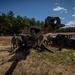 Soldiers set up M777 howitzer