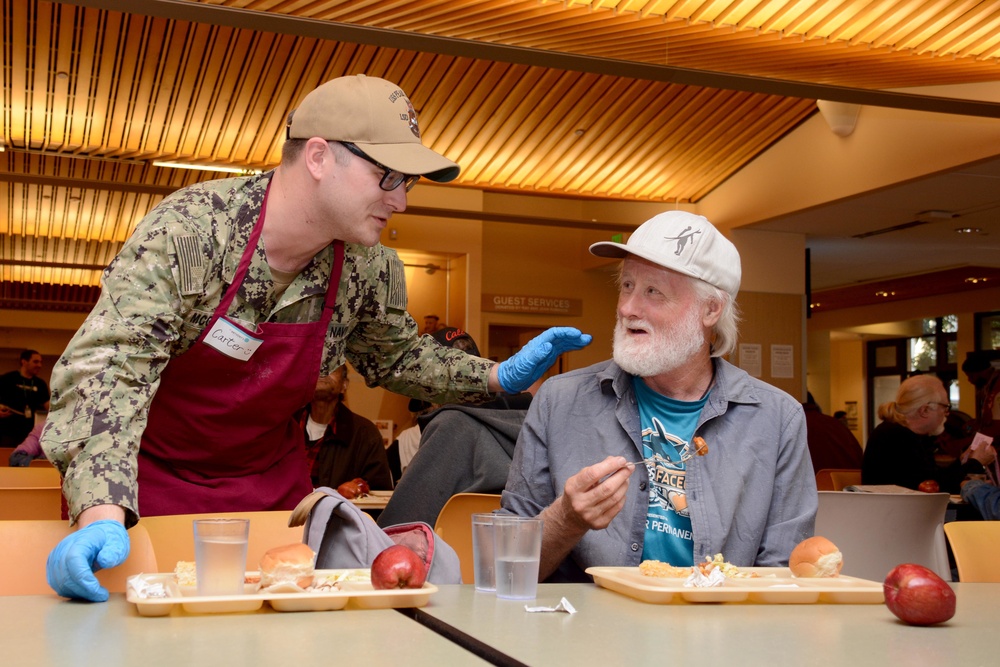 Sailors Volunteer At St. Anthony’s Dining Room During San Francisco Fleet Week