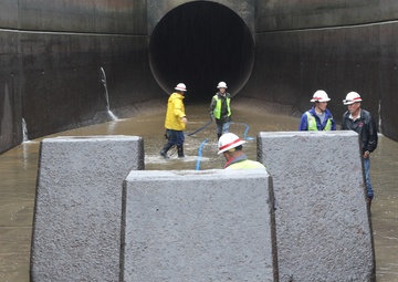 Whether Weather cooperates Corps completes inspections