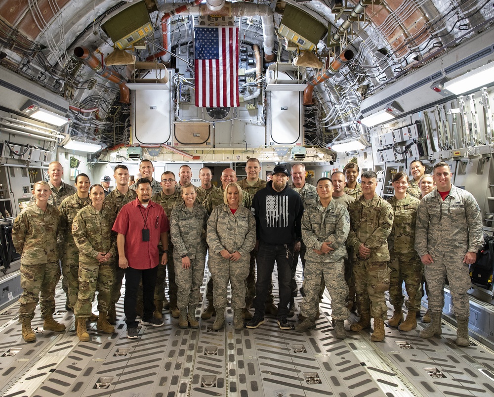 Brantley Gilbert Visits Wright-Patt