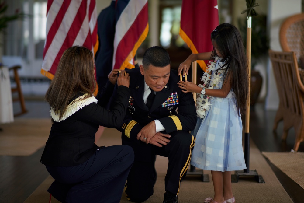 Promotion Ceremony for Brig. Gen. Roy J. Macaraeg Hawaii Army National Guard Officer