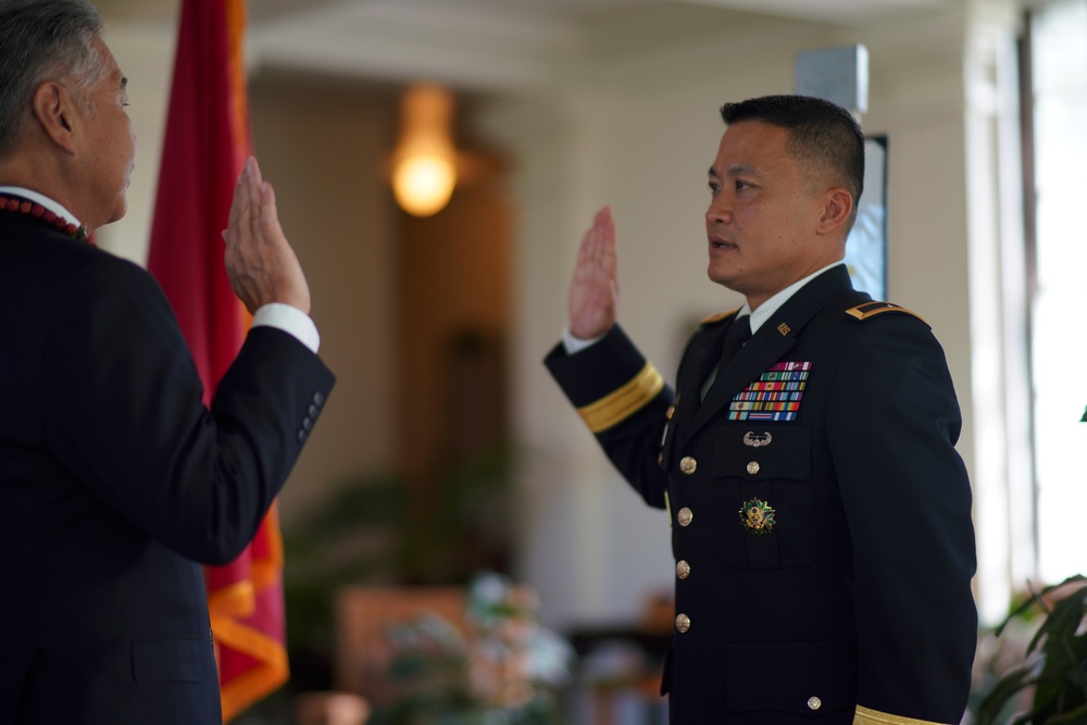 Promotion Ceremony for Brig. Gen. Roy J. Macaraeg Hawaii Army National Guard Officer