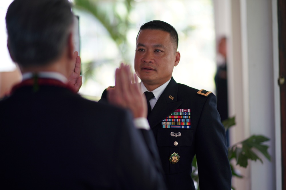 Promotion Ceremony for Brig. Gen. Roy J. Macaraeg Hawaii Army National Guard Officer