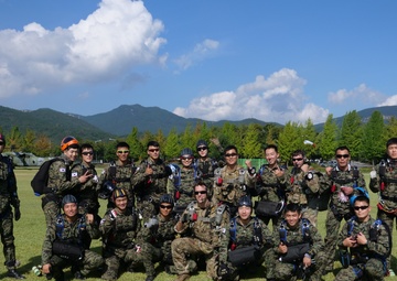 Korean and American SOF Service Members Demonstrate Unity Through Combined Freefall Jump