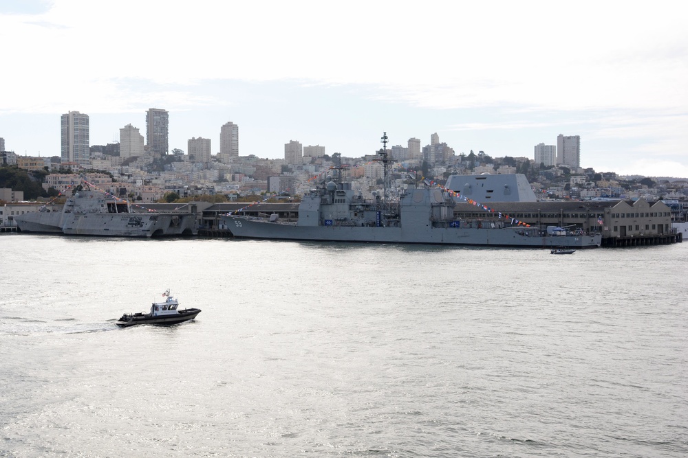 Ships Sit Pier-Side During San Francisco Fleet Week