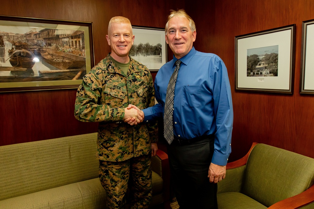 Maj. Gen. Rock meets with U.S. Embassy in the Philippines DCM