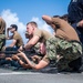 USS Harpers Ferry Conducts Gun Shoot