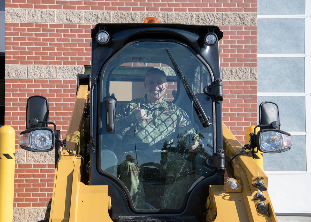 Brigadier General James M. LeFavor visits the 104th Fighter Wing