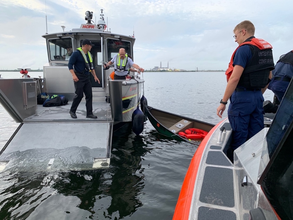 Coast Guard rescues 2 from capsized canoe in Apollo Beach