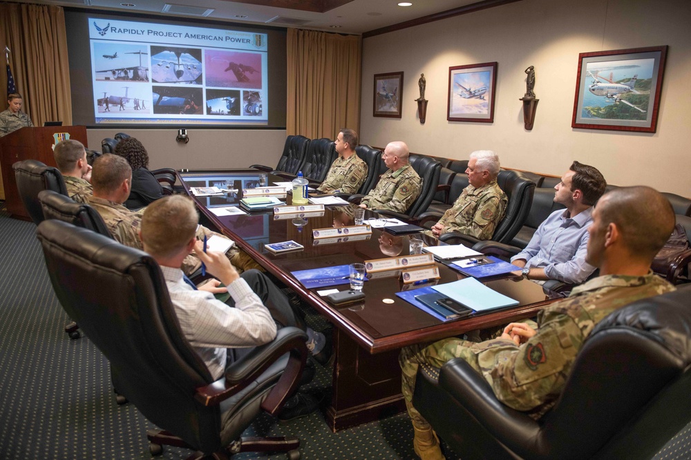 Congressman John Garamendi, D-CA 3rd District Staffers visit Travis AFB