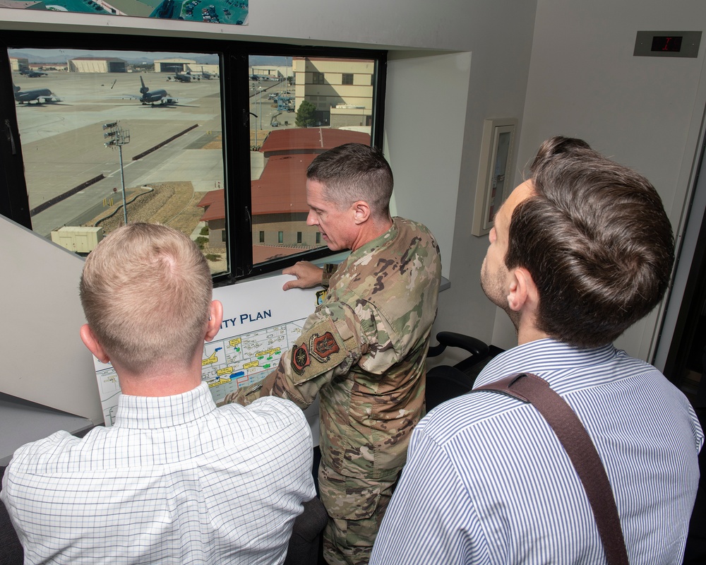 Congressman John Garamendi, D-CA 3rd District Staffers visit Travis AFB