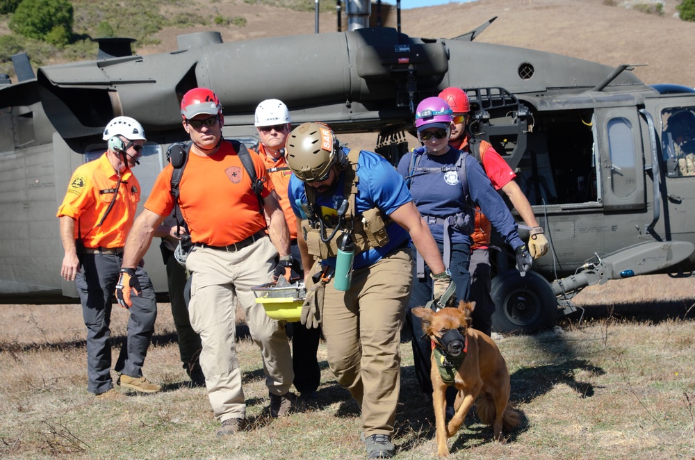 Cal Guard supports civilian Search and Rescue Training