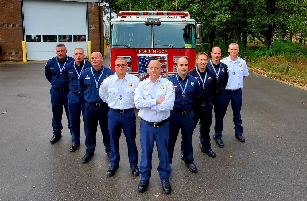 Fort McCoy firefighters receive humanitarian awards for 2018 flood response in local communities