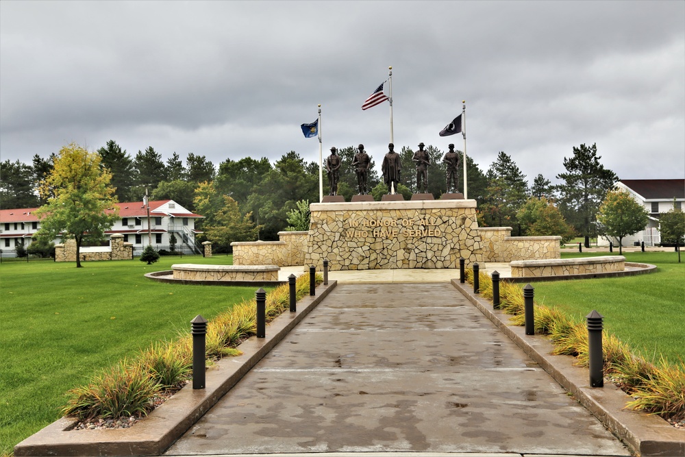 2019 Fall Colors at Fort McCoy's Veterans Memorial Plaza