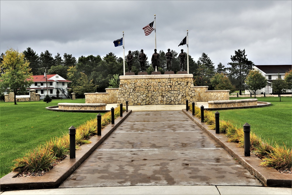 2019 Fall Colors at Fort McCoy's Veterans Memorial Plaza