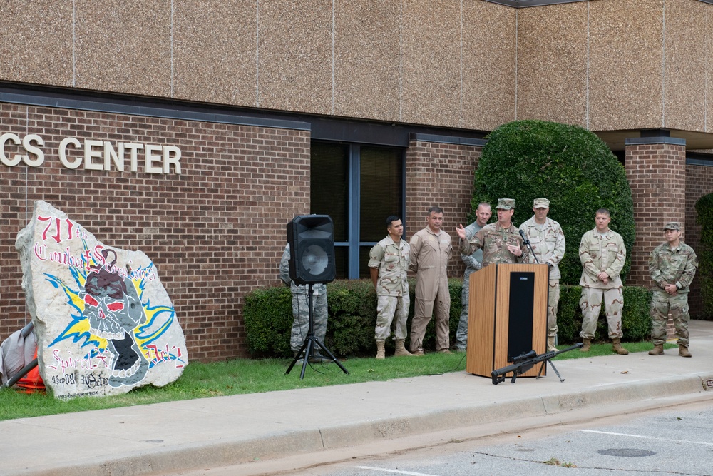 97th LRS Honors BC3 Warriors with Heritage Rock