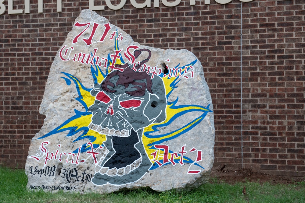 97th LRS Honors BC3 Warriors with Heritage Rock