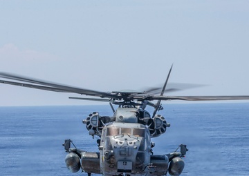 USS Boxer CH-53E Super Stallion Vertical Replenishment-At-Sea