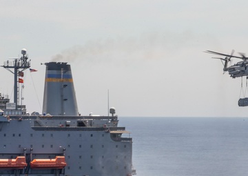 USS Boxer CH-53E Super Stallion Vertical Replenishment-At-Sea