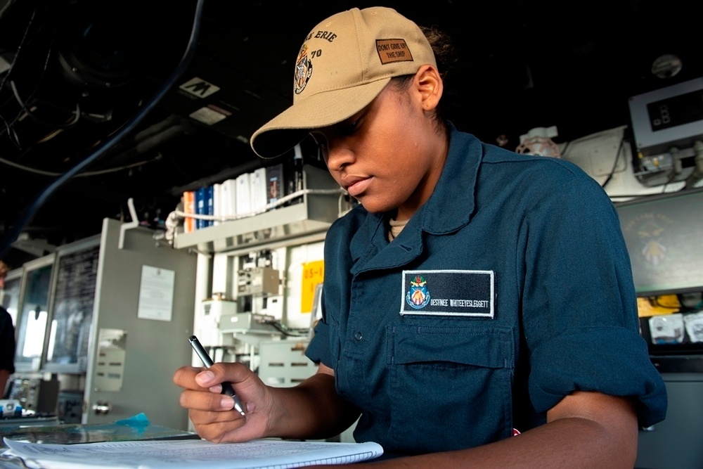 USS Lake Erie Bridge Operations