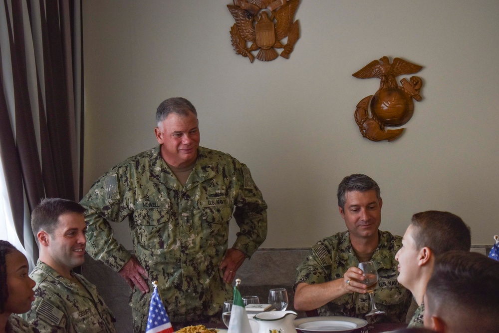 Chief of Naval Personnel, VADM Nowell, visits Sigonella