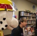 Sparky the Dog visited Moody Air Force Base Library