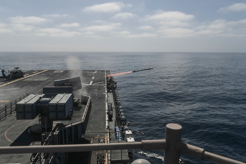 America is underway conducting routine operations in the eastern pacific.