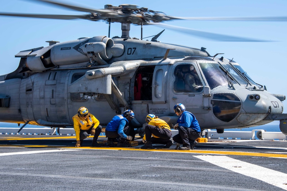 America is underway conducting routine operations in the eastern Pacific.