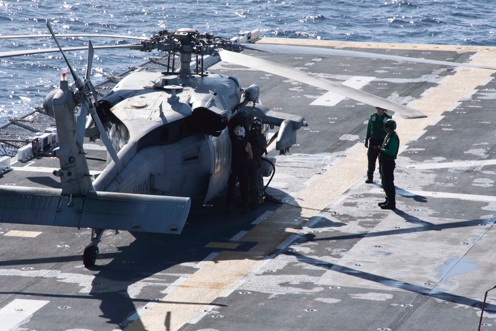 America is underway conducting routine operations in the eastern Pacific.