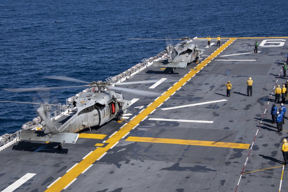 America is underway conducting routine operations in the eastern Pacific.