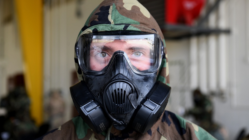 Airmen participate in CBRNE training