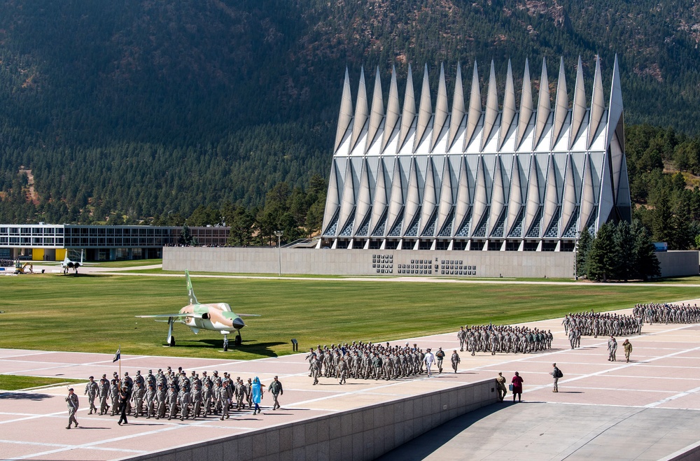U.S. Air Force Academy Noon Meal Formation