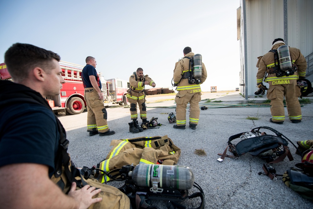 Burn House, here come the firefighters