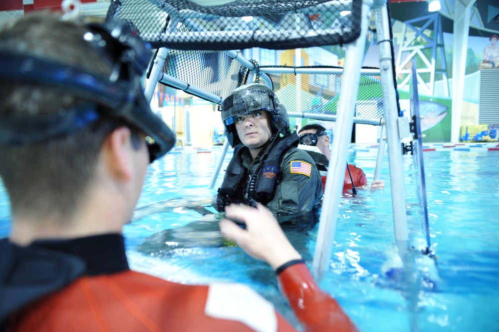 Coast Guard Air Station Astoria members train for emergencies
