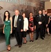 Museum staff at new exhibit reception