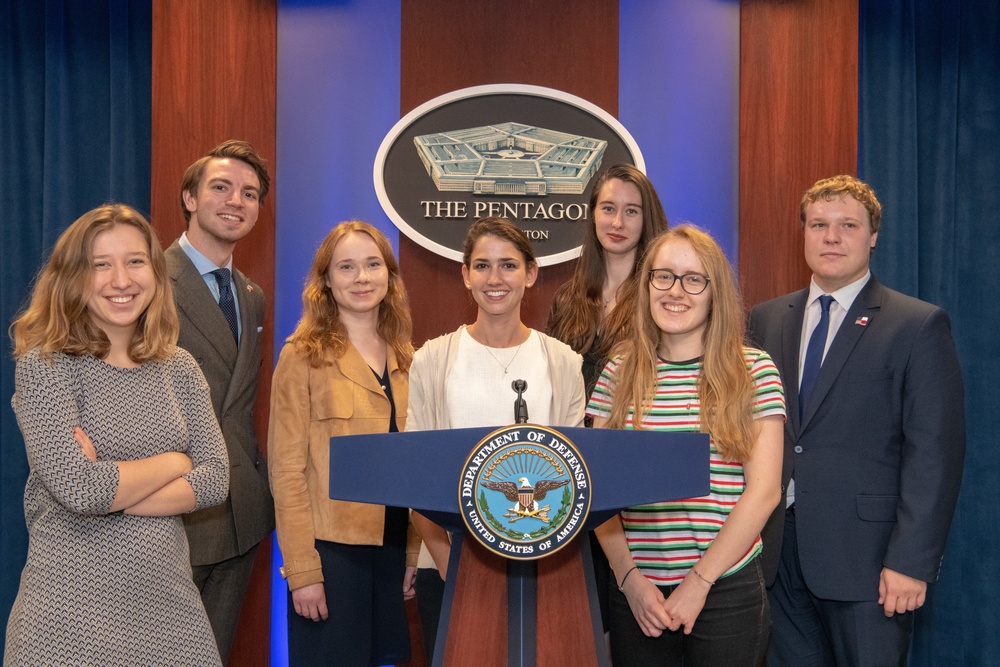Members of the Transatlantic Future Leaders Forum Visit the Pentagon