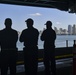 Nimitz Sailors Look Out At San Diego
