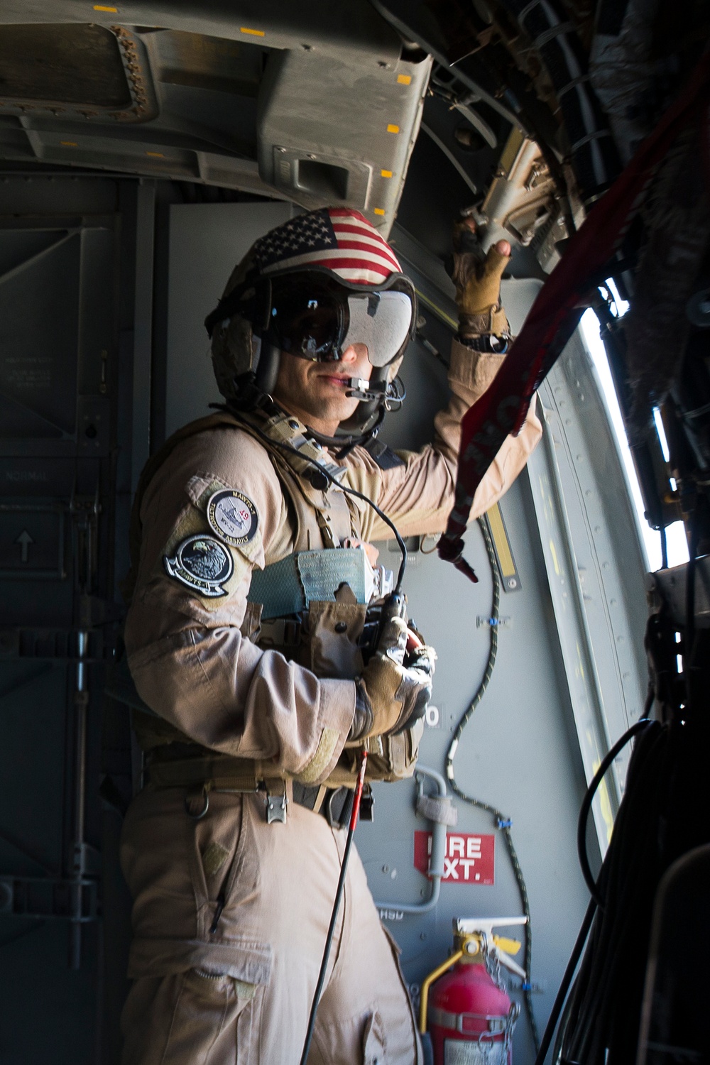 MAWTS-1 Marines conduct a tail gunnery certification