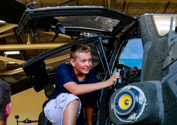 Cary High School JROTC Visits 82nd Combat Aviation Brigade on Fort Bragg