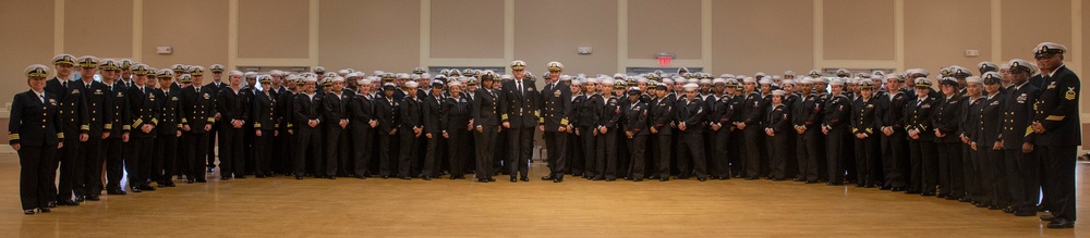 Navy Dress Blues Uniform Inspections for 244th Birthday