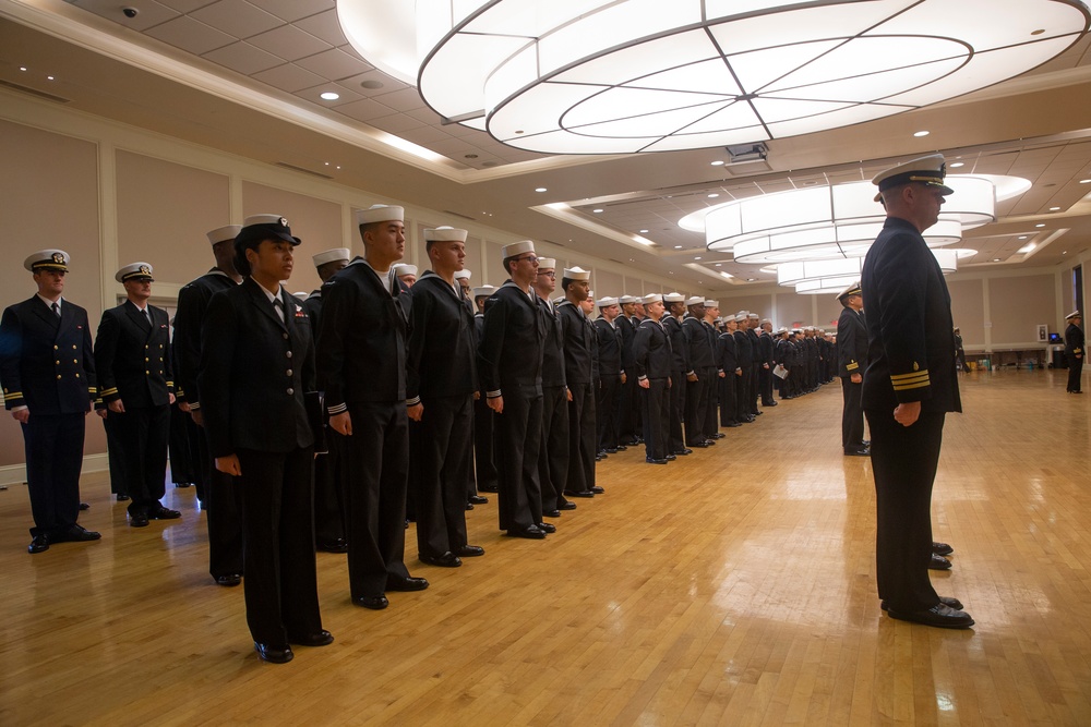 Navy Dress Blues Uniform Inspections for 244th Birthday