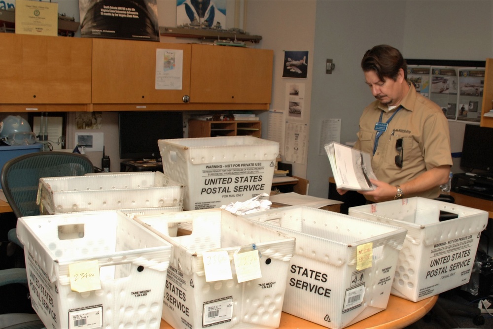 Bulk mailing day for Naval Museum historical publication