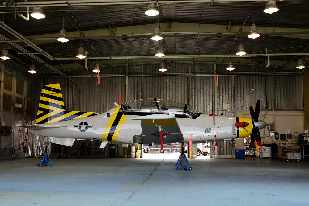 New T-6 paint scheme unveiled, first of 6 CAFB aircraft to receive new look