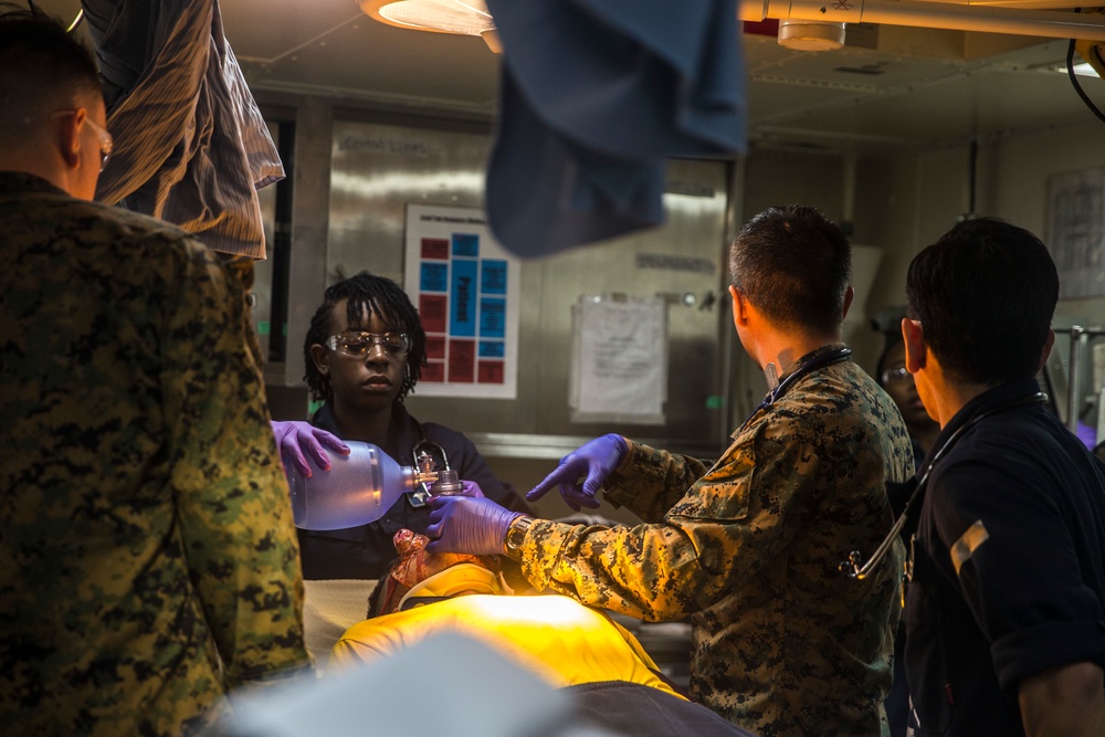 26th MEU conducts mass casualty drill while underway