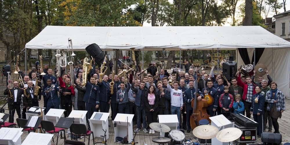 USAFE Jazz Band in Ukraine - Ivano-Frankivsk Master Class and Jam Session
