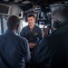 Journalists Interview USS Gridley Commanding Officer